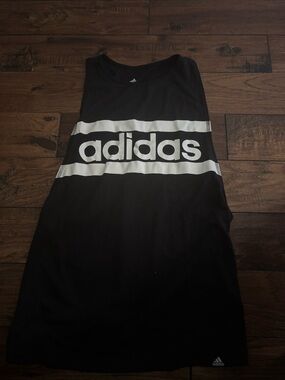 black adidas work out top